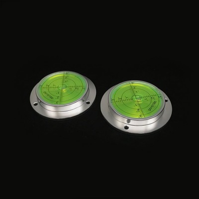 flange Metal hole circular bullseye  circular type bubble level