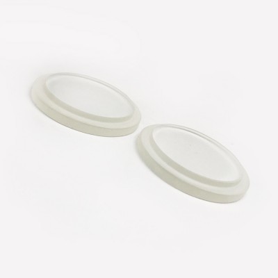 borosilicate polished round transparent oem design glass