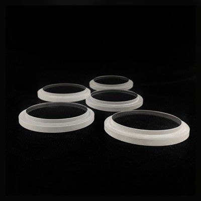 borosilicate polished round transparent oem design glass