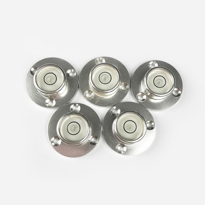 40*30*10mm Metal circular bullseye round bubble spirit level vial